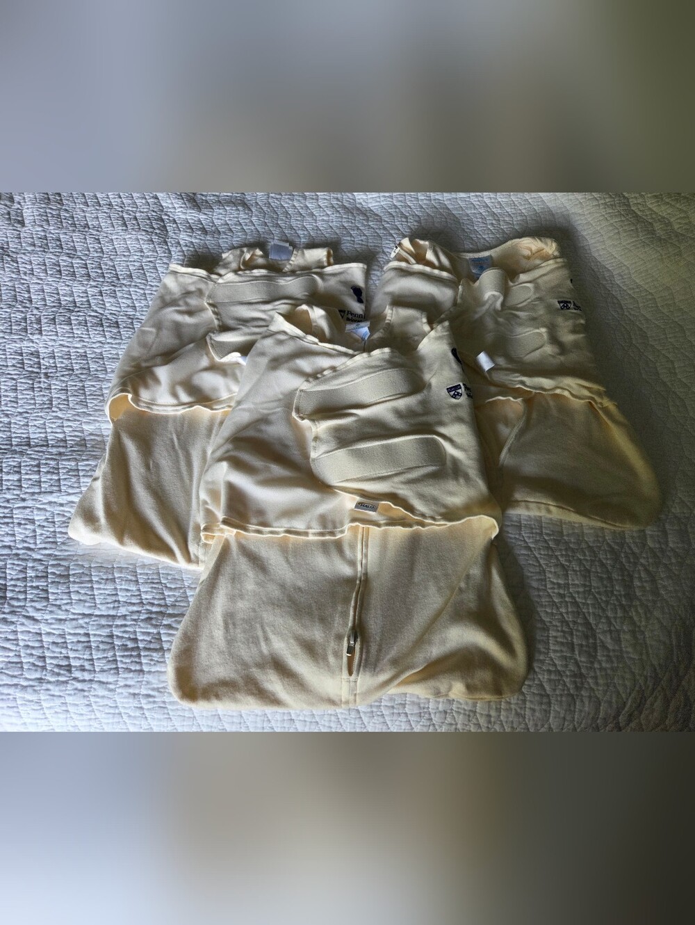 Lot of 3 Halo Baby Swaddle Sleep Sacks Newborn Penn Medicine Logo